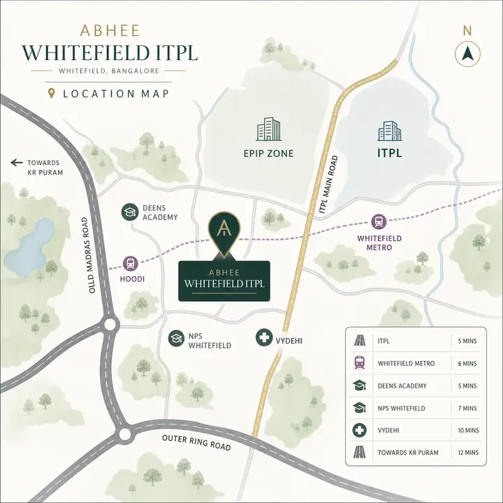 Abhee Whitefield location map